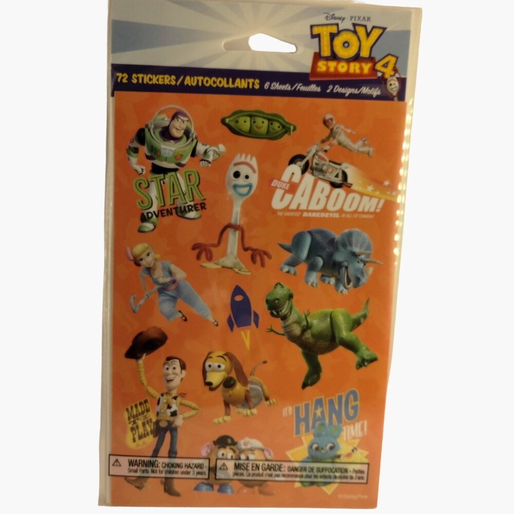 Disney Pixar Toy Story 4 Sticker Pack 72  Woody Buzz Lightyear Bo Peep